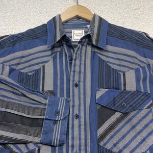 Western Plains Trading Co Western Shirt Mens Striped Size L Vtg NWOT